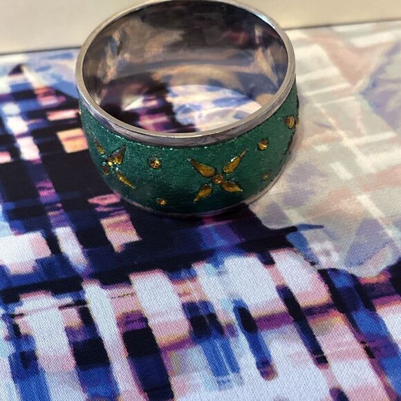 PIER 1 -Glitter Napkin Rings Set Of‎ 4 (New) - Picture 9 of 10